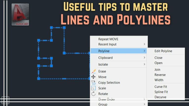 Mastering AutoCAD A Comprehensive Guide To Drawing Lines And Polylines