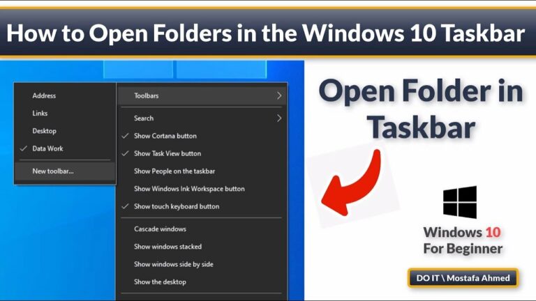 Efficiency Redefined: Opening Folders in the Taskbar in Windows 10 ...