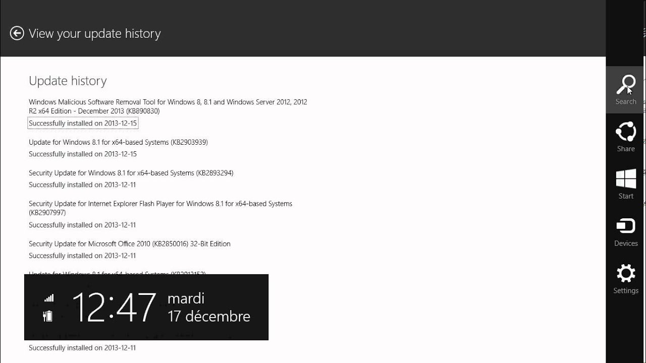 Update History Example How to use Windows Update History in Windows 8 – UniTechno